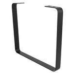 Pies rectangulares para mesita y banqueta. Patas en acero negro 480 x 45 x 420 mm 2-pack - IP02300 - 10