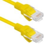 Lanberg cable de red ethernet UTP Cat. 5e 0,25m Fluke Passed amarillo - RL13100 - 02