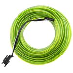 Cable electroluminiscente amarillo de 2.3mm en bobina 10m conectada a 220VAC - NW02200 - 07