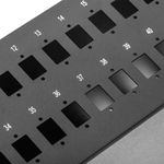 Patch Panel de fibra Óptica 2U negro de 48 SC Simplex o 48 LC duplex - FQ00700 - 08