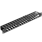 Panel guíacables para armario rack 19" 1U para gestión de cables 80mm - RM03100 - 01