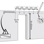 Raíl guía para puerta corredera de color acero mate de 2m fijación lateral - S021700 - 06