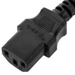Cable eléctrico British Standard BS-1363-1 a IEC-60320-C13 de 3m negro - CL05300 - 07