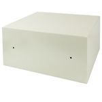 Caja fuerte de seguridad de acero y con llaves 44 x 38 x 23 cm beige - BY01400 - 04