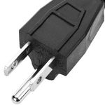 Cable eléctrico US NEMA-5-15P a IEC-60320-C13 de 0.4m negro - CL06100 - 06