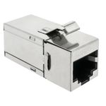 Conector keystone RJ45 hembra a RJ45 hembra Cat.6 FTP compacto metálico - RX03600 - 07