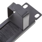 Panel de gestión de cables para armario rack 19" 1U con 5 anillas y cepillo - RR01500 - 04