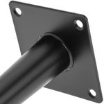 Pack de 4 patas ladeadas para muebles con forma cónica y protección antideslizante de 12cm color negro y dorado - IN10700 - 05