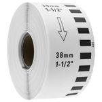 Rollo bobina de etiquetas adhesivas compatibles con Brother DK-22225 ancho 38mm long. 30.48m - KT06900 - 05