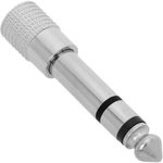 Adaptador audio estéreo jack 6.3mm macho a minijack 3.5mm hembra - AY02600 - 01