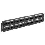 Patch panel 19" de 48 RJ45 CAT.5E UTP 1U Lanberg PPU5-2048-B - RD13300 - 01