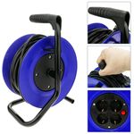 Enrollacables eléctrico de 4 schuko de 15 m - CH01300 - 03
