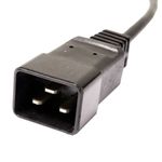 Cable eléctrico US NEMA-5-15R a IEC-60320-C20 de 0.4m negro - CL09100 - 04