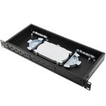 Patch Panel de fibra óptica 1U negro de 24 ST - FQ00500 - 05