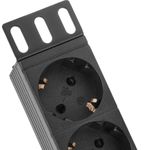 Regleta de enchufes para armario rack 19" 1U con 8 schuko e interruptor y cable de 3 metros C14 - RE01600 - 09