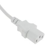 Cable de alimentación eléctrico IEC-60320 blanco C13 Schuko macho 5 m - CH08300 - 02