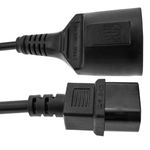 Cable adaptador C14 a schuko hembra cable de alimentación IEC-60320 de 20cm - FA09100 - 04