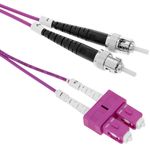 Cable de fibra óptica de ST a SC multimodo (MM) Duplex OM4 de 1m - FP05200 - 01