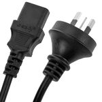 Cable eléctrico AU AS/NZS-3112-1 a IEC-60320-C13 de 1.8m negro - CL07700 - 05