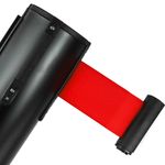 Poste separador 2 unidades negro con cinta extensible de 3 m 320 x 63 x 910 mm - BB00200 - 07