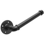 Portarrollos WC de 230 mm para papel higiénico de acero. Tubo industrial y vintage - IP06200 - 01