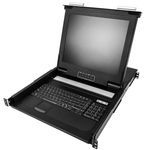 Consola KVM rack 19" de 1 puerto de RackMatic con teclado español - RK00100 - 01