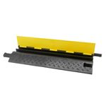 Pasacables de suelo para protección de cables eléctricos de 2 vías 98x44cm negro - BT01200 - 02