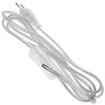 Cable alimentación con interruptor conector bipolar a bornes transparente 2m - NV09400 - 03