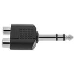 Duplicador audio estéreo TRS 1xjack 6.3mm macho a 2xRCA hembra - AY02400 - 05