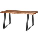 Pie rectangular para mesa. Pata en acero negro 695 x 85 x 720 mm (SOLO 1 unidad) - SA36600 - 05