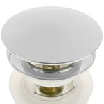 Válvula de desagüe 9cm con rebosadero. Tapón para lavabo y baño universal G1-1/4 cromado - KS10200 - 07