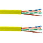 Bobina de cable de red LAN UTP categoría cat.6 23AWG CCA rígido amarillo 305 m - LN09600 - 09