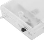 Guirnalda de luces LED de 1 m de color blanco cálido con carcasa de forma geometrica y con funcionamiento por pilas - GI05100 - 08