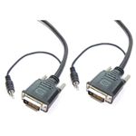 Super cable DVI-D con jack de audio de 3,5 mm macho macho de 10 m - VZ01500 - 01