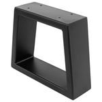 Pies rectangulares para mesita y banqueta. Patas en acero negro 250 x 80 x 200 mm 2-pack - IP02100 - 06