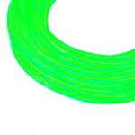 Cable electroluminiscente verde fuerte de 2.3mm en bobina 5m con pilas - NW00700 - 02