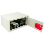 Caja fuerte de seguridad de acero y con llaves 44 x 38 x 23 cm beige - BY01400 - 03