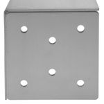 Pies cúbicos para mesa y mueble. Patas en acero inoxidable de 10cm 4-pack - S011000 - 04