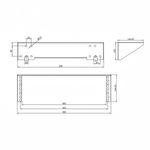 Estructura rack mural 19" de 3U vertical de pared o bajo escritorio - RR05200 - 04