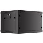 Armario Rack mural 19" 6U F450 600x450x379mm pared desmontado DIY negro Lanberg - WK31500 - 04