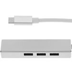 Conversor de USB-C 3.0 a 3xUSB 3.0 y Ethernet RJ45 color plata - RA00800 - 06