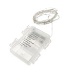 Tira de luces decorativas de 40 luces LED IP44 y 8 funciones blanco cálido 3 m a pilas - GI09200 - 08