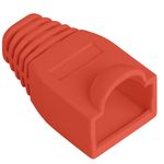 Cubierta de goma Lanberg para conector RJ45 de color rojo Pack de 100uds - RP15200 - 01