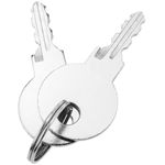 Cerradura de leva de 37mm x M18 con llave plana - KY01500 - 03