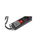 Regleta rack 19"; 6 X Schuko con interruptor Lapara Networking - LA-00030501 - 04