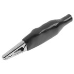 Pinza de cocodrilo de color negro con protección para conexiones eléctricas - ET04000 - 01