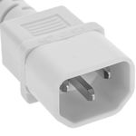 Cable de alimentación IEC-60320 blanco C13-C14 1.8 m - CH08400 - 02