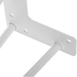 Pies para mesa y mueble Patas en acero 3 varillas 41 cm blanco 4-pack - S120900 - 06