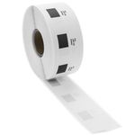 Rollo bobina de 1000 etiquetas adhesivas compatibles con Brother DK-11218 24mm rendonda - KT06300 - 06