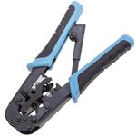 Herramienta crimpadora cortadora peladora para RJ45 RJ12 RJ11 RJ9 8P8C 6P6C 6P4C 4P4C - HT00200 - 09